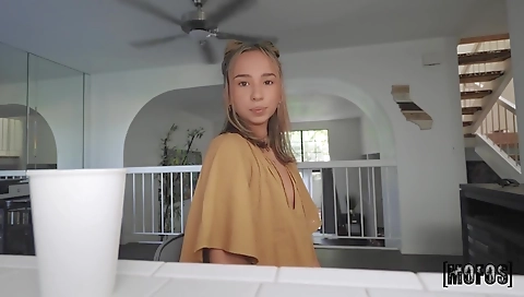 Slutty girl with huge natural boobs and readyy