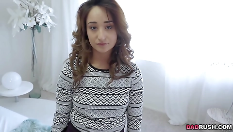 Sexy blonde swallows a huge cock