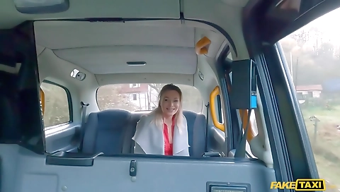 Horny blonde slut gets fucked by her boyfriend