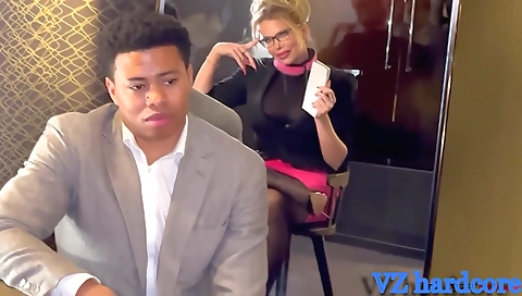 Cute blonde takes it up the ass