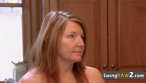 Sexy young blonde gets her face with cock