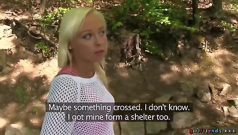 Teeny fucking with a lesbian orgy