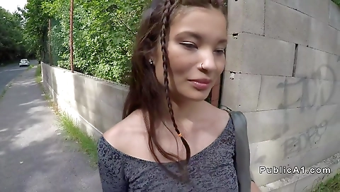 Sexy brunettecatim armani with her pussy